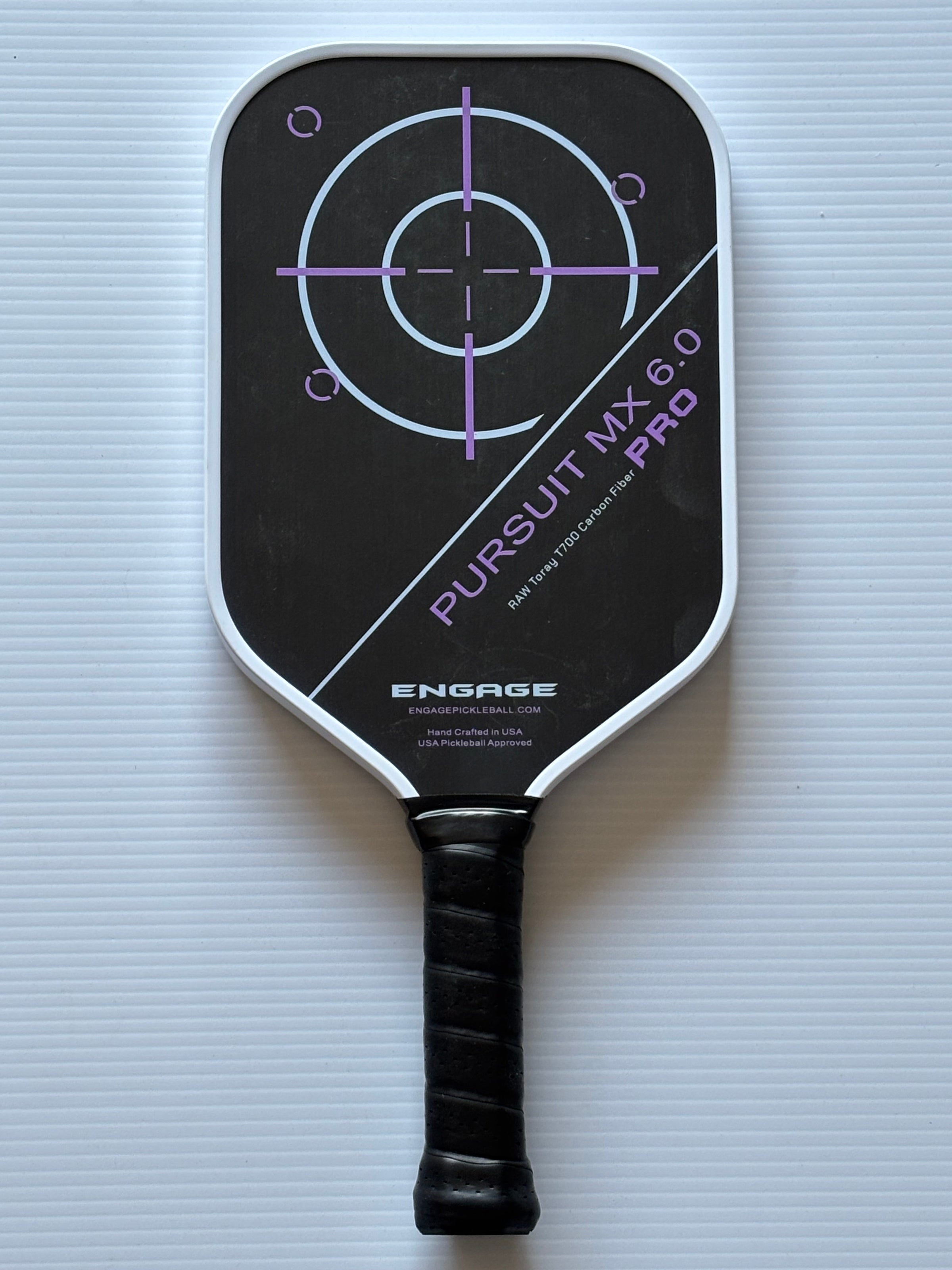 Engage Pursuit EX Graphite Pickleball Paddle - Control Pro Black Core Technology
